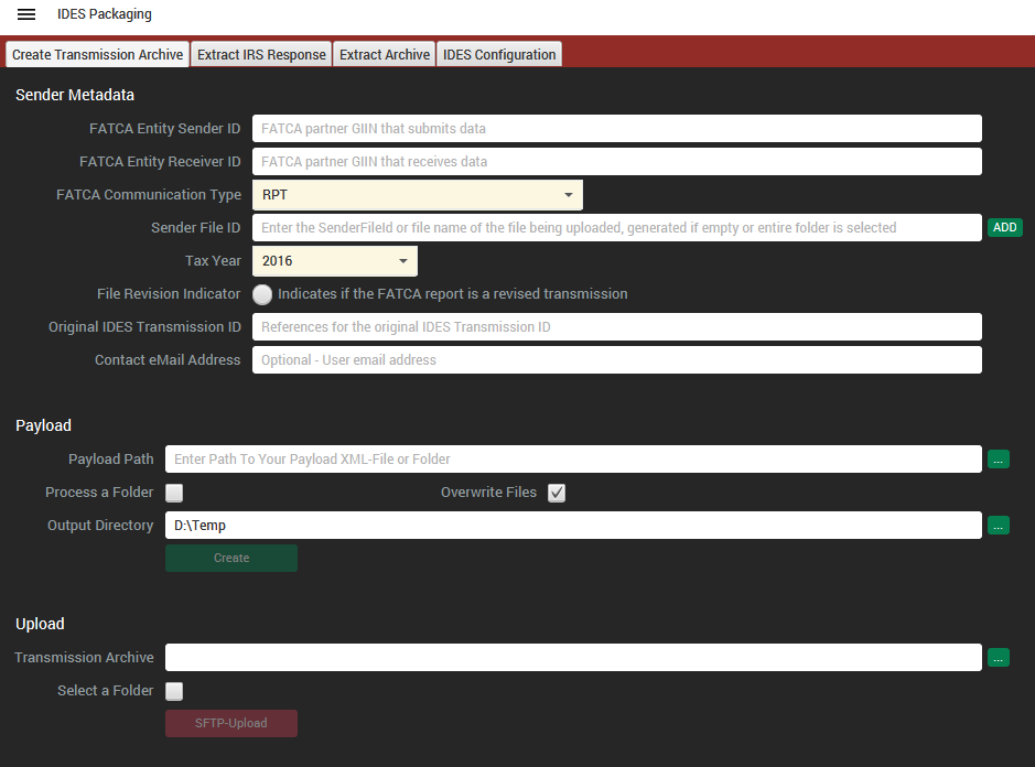 Screenshot: IDES module